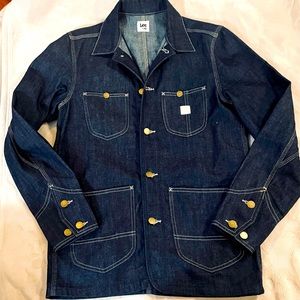 Lee x HM Denim Indigo Chore Utility Engineer Sanforized Barn Work Jacket